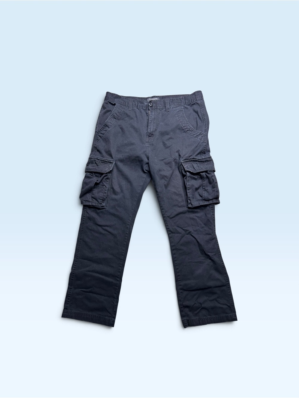 Classic Black Men’s Cargo Pants with Multi-Pocket Utility